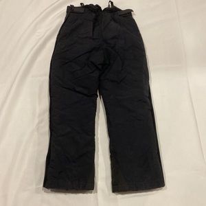 LL Bean Kids Black Snow Pants Youth Size Medium 10/12 Unisex Winter Ski Quality